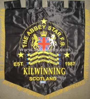 Hand Embroidered Bannerette