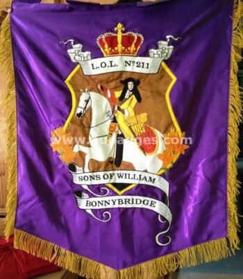 Hand Embroidered Bannerette