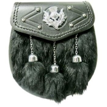 Black-Rabbit-Fur-with-Silver-Cantle