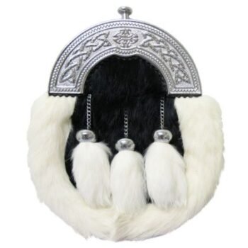 Brown-Sporran-Celtic-Embossed-Chain-Straps-included