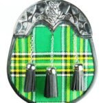 IRISH-TARTAN-SPORRAN-3-TASSELS-THISTLE-HIGHLAND-CANTLE-CELTIC.jpg