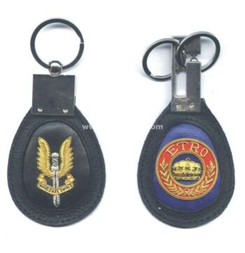 Bullion Wire Embroidered Key ring