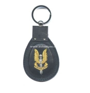 Bullion Wire Embroidered Key ring