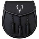 Sporran-Black-Leather-with-Scottish-Stag-Head-3-tassels-Chain-Straps-included.jpg