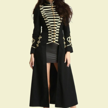New Gothic Ladies Long Coat Style Officer Hussar Jacket ,Ladies Fashion Hussar Jacket